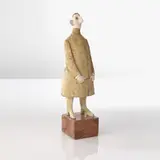 Dindon perché by Jean-Jules Chasse-Pot, 2003, Terre cuite peinte et verre sur socle en marbre, sold Oct 2016