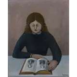 Julie by Lise Rancillac dit Liseran, 1980, Huile sur toile, sold Oct 2016