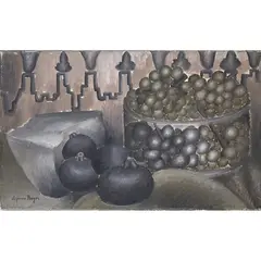 Raisins et figues by Suzanne Roger, 1923, Huile sur toile, sold Oct 2016