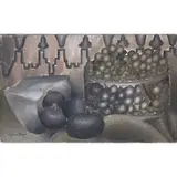 Raisins et figues by Suzanne Roger, 1923, Huile sur toile, sold Oct 2016