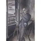 Devant la fenêtre by Suzanne Roger, 1923, Huile sur toile, sold Oct 2016