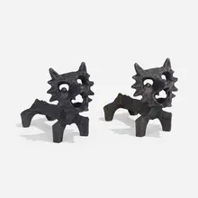Räven andirons by Olle Hermansson, c. 1965, cast iron, sold Apr 2023