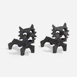 Räven andirons by Olle Hermansson, c. 1965, cast iron, sold Apr 2023