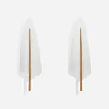 Sconces, pair by Hans Agne Jakobsson, c. 1955, acrylic, enameled steel and brass, ash, sold Apr 2023