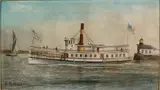 Steam Ship 'Emita by George M. Hathaway, Oil, offered Sep 2015