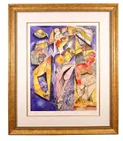 Winning Together by Alexandra Nechita, 1998, lithograph, offered Dec 2020