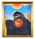 Apple by O.K. Bondarenko, Tempera on board. Circa 1970's, offered Dec 2020