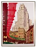 The Curve In The EL, South Ferry by Nancy Gray, serigraph, offered Dec 2020