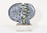 Double Moon by Christine Fox, 1975, marble base). Incised signature and, offered Oct 2020