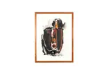 Abstract by Anne Seelbach, Gouache on paper, offered Oct 2020