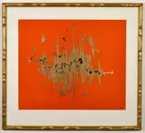 Dripped by Mid Century Abstract Drip, ink and enamel on paper, offered Oct 2020