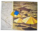 The Umbrellas by Jeanne-Claude & Christo, Lithograph with two loose fabric pieces, offered Oct 2020