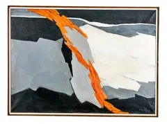 Chasm by Robinson Murray, Oil on canvas. 1973, offered Oct 2020