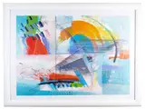 Color by Calman Shemi, aquatint, offered Oct 2020