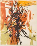 Spring Dance by Seong Moy, woodcut, offered May 2020