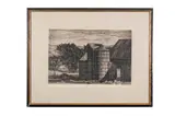Late Shadows by Luigi Lucioni, 1944, Etching on wove paper, offered May 2020