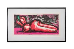 Untitled by Aaron Fink, Lithograph. 1993, offered May 2020