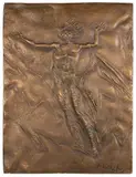 Resurrezione by Pericle Fazzini, Bronze bas relief, offered May 2020