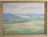 Landscape by Giovanni Battista Troccoli, 1925, Oil on canvas board, offered May 2020