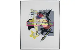 Vector software generated color by Earl Hubbard, lithograph, offered May 2020