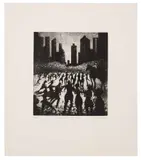 After the Event No. 1 by Bill Jacklin, Etching and aquatint. 22-1/4 x 19-1/2 in, offered May 2020