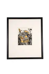 Der Tag beginnt (Day begins) by Hannah Höch, linocut. 1975, offered May 2020