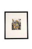 Der Tag beginnt (Day begins) by Hannah Höch, linocut. 1975, offered May 2020