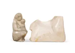 Untitled - Mother and Child by Chaim Gross, marble, sold Dec 2024