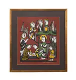 Washing the Baby - 1979 by Sadao Watanabe, woodblock print on paper, sold Dec 2024