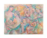Untitled - Modern Figural by Philip Standish Read, oil on canvas, sold Dec 2024