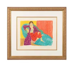 Untitled - Women Reclining by Elmyr de Hory, lithograph, sold Dec 2024
