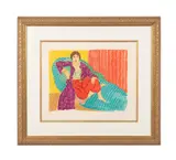 Untitled - Women Reclining by Elmyr de Hory, lithograph, sold Dec 2024