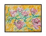 Untitled - Mauve Floral Medley - 1998 by Beverly Buchanan, oil pastel on paper, sold Dec 2024
