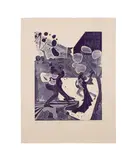 For Japanese with Mirrors - 1975 by Camille Billops, etching on paper, sold Dec 2024