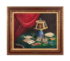 Lincoln by Alfano Dardari, oil on canvas laid to masonite, sold Dec 2024