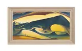 Untitled - Post Modern Landscape with Deer by Tarmo Pasto, oil on canvas, sold Dec 2024