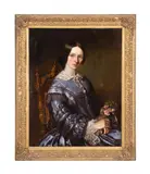 Untitled - Portrait of a Lady - 1856 by James Butler Brenan, oil on canvas, sold Jan 2025
