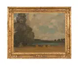Before the Dawn by Alfred East, oil on canvas, sold Jan 2025