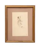 The Minstrel by Henri de Toulouse-Lautrec, lithograph on paper, sold Jan 2025