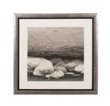 Untitled - Landscape by Qingzhong Zhao, ink and gouache on paper, sold Jan 2025