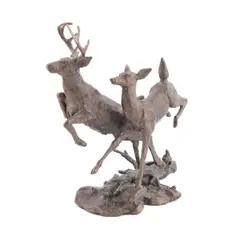 Deer" - 1989 by Mark Hopkins, bronze 184 / 2500, sold Jan 2025