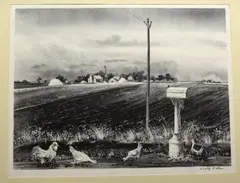 Untitled by Adolf Dehn, lithograph on paper "RFD", sold Oct 2018