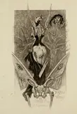 Untitled by Félicien Rops, etching on paper "Initiation Sentimentale", sold Oct 2018