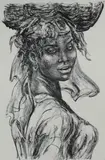 Untitled by Marion Greenwood, lithograph on paper "Haitian Girl", sold Oct 2018