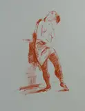 Untitled by Jan De Ruth, lithograph on paper "Femme en Chemise", sold Oct 2018