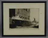 Untitled by Howard Willis Brown, Etching "Loading Wheat", offered Oct 2018