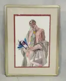 Native American Man by Sari Staggs, Watercolor Painting, sold Oct 2018