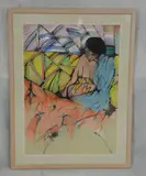 Painting "Patrones E Colores by Amado Maurillo Pena, Mixed Media Paint And Pastel On Paper, sold Oct 2018