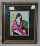 Untitled by Itzchak Tarkay, Serigraph Of A Seated Woman, sold Oct 2018
