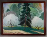 Landscape Painting by G. Ralph Smith, Oil On Masonite, sold Oct 2018